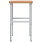 vidaXL Werkbank 100x60x(73-99,5) cm Massivholz Buche Rechteckig vidaXL Werkbank 100x60x(73-99,5) cm Massivholz Buche Rechteckig
