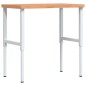 vidaXL Werkbank 100x60x(73-99,5) cm Massivholz Buche Rechteckig vidaXL Werkbank 100x60x(73-99,5) cm Massivholz Buche Rechteckig