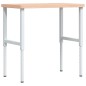 vidaXL Werkbank 100x60x(73-99,5) cm Massivholz Buche Rechteckig vidaXL Werkbank 100x60x(73-99,5) cm Massivholz Buche Rechteckig