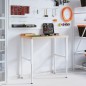 vidaXL Werkbank 100x60x(73-99,5) cm Massivholz Buche Rechteckig vidaXL Werkbank 100x60x(73-99,5) cm Massivholz Buche Rechteckig