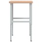 vidaXL Werkbank 100x60x(73-99,5) cm Massivholz Buche Rechteckig vidaXL Werkbank 100x60x(73-99,5) cm Massivholz Buche Rechteckig