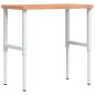 vidaXL Werkbank 100x(55-60)x(73-99,5) cm Massivholz Buche vidaXL Werkbank 100x(55-60)x(73-99,5) cm Massivholz Buche