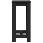 vidaXL Bartisch Schwarz 51x50x103,5 cm Holzwerkstoff vidaXL Bartisch Schwarz 51x50x103,5 cm Holzwerkstoff
