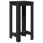vidaXL Bartisch Schwarz 51x50x103,5 cm Holzwerkstoff vidaXL Bartisch Schwarz 51x50x103,5 cm Holzwerkstoff