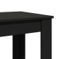 vidaXL Bartisch Schwarz 51x50x103,5 cm Holzwerkstoff vidaXL Bartisch Schwarz 51x50x103,5 cm Holzwerkstoff