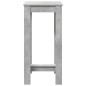 vidaXL Bartisch Betongrau 51x50x103,5 cm Holzwerkstoff vidaXL Bartisch Betongrau 51x50x103,5 cm Holzwerkstoff