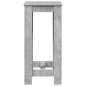vidaXL Bartisch Betongrau 51x50x103,5 cm Holzwerkstoff vidaXL Bartisch Betongrau 51x50x103,5 cm Holzwerkstoff