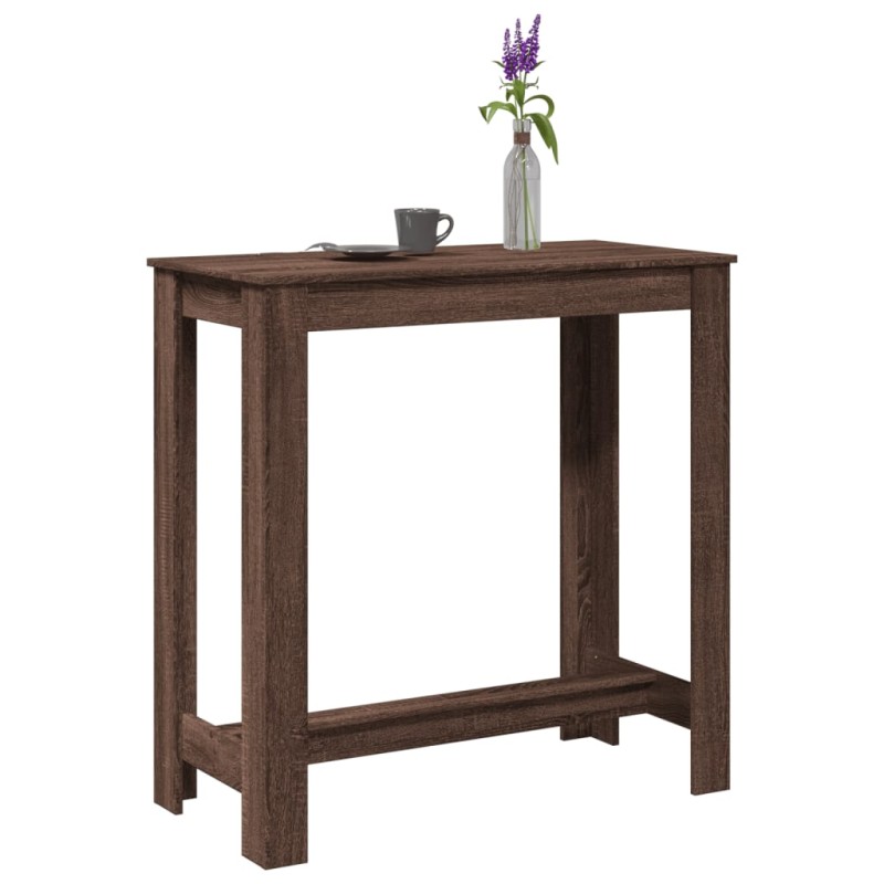vidaXL Bartisch Braun Eichen-Optik 102x50x103,5 cm Holzwerkstoff vidaXL Bartisch Braun Eichen-Optik 102x50x103,5 cm Holzwerkstoff