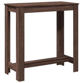 vidaXL Bartisch Braun Eichen-Optik 102x50x103,5 cm Holzwerkstoff