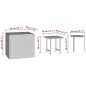 vidaXL Garten-Beistelltische 3 Stk. Braun Poly Rattan vidaXL Garten-Beistelltische 3 Stk. Braun Poly Rattan