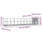 vidaXL Voliere mit Erweiterung Silbern 1037x203x216 cm Stahl vidaXL Voliere mit Erweiterung Silbern 1037x203x216 cm Stahl