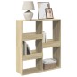 vidaXL Bücherregal/Raumteiler Sonoma-Eiche 100x33x115 cm vidaXL Bücherregal/Raumteiler Sonoma-Eiche 100x33x115 cm
