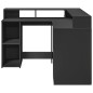 vidaXL LED-Schreibtisch Schwarz 130x130x91 cm Holzwerkstoff vidaXL LED-Schreibtisch Schwarz 130x130x91 cm Holzwerkstoff