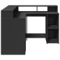 vidaXL LED-Schreibtisch Schwarz 130x130x91 cm Holzwerkstoff vidaXL LED-Schreibtisch Schwarz 130x130x91 cm Holzwerkstoff