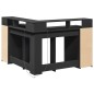 vidaXL LED-Schreibtisch Schwarz 130x130x91 cm Holzwerkstoff vidaXL LED-Schreibtisch Schwarz 130x130x91 cm Holzwerkstoff