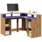 vidaXL LED-Schreibtisch Artisan-Eiche 130x130x91 Holzwerkstoff vidaXL LED-Schreibtisch Artisan-Eiche 130x130x91 Holzwerkstoff