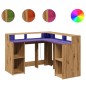vidaXL LED-Schreibtisch Artisan-Eiche 130x130x91 Holzwerkstoff vidaXL LED-Schreibtisch Artisan-Eiche 130x130x91 Holzwerkstoff