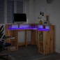 vidaXL LED-Schreibtisch Artisan-Eiche 130x130x91 Holzwerkstoff vidaXL LED-Schreibtisch Artisan-Eiche 130x130x91 Holzwerkstoff