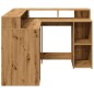 vidaXL LED-Schreibtisch Artisan-Eiche 130x130x91 Holzwerkstoff vidaXL LED-Schreibtisch Artisan-Eiche 130x130x91 Holzwerkstoff