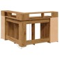 vidaXL LED-Schreibtisch Artisan-Eiche 130x130x91 Holzwerkstoff vidaXL LED-Schreibtisch Artisan-Eiche 130x130x91 Holzwerkstoff