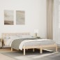 vidaXL Massivholzbett Extra Lang ohne Matratze 140x210 Kiefernholz vidaXL Massivholzbett Extra Lang ohne Matratze 140x210 Kiefernholz