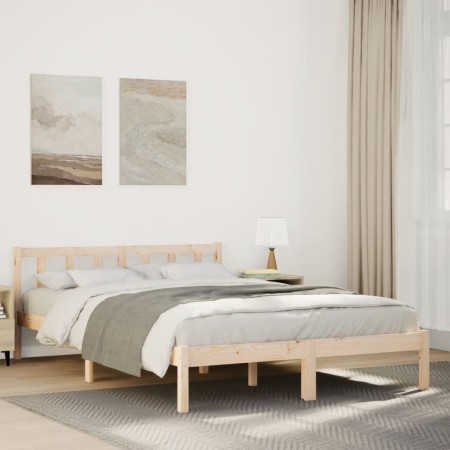 vidaXL Massivholzbett Extra Lang ohne Matratze 160x210 Kiefernholz