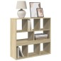 vidaXL Bücherregal/Raumteiler Sonoma-Eiche 100x33x94,5 cm vidaXL Bücherregal/Raumteiler Sonoma-Eiche 100x33x94,5 cm