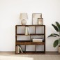 vidaXL Bücherregal/Raumteiler Räuchereiche 100x33x94,5 cm vidaXL Bücherregal/Raumteiler Räuchereiche 100x33x94,5 cm