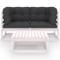 vidaXL 3-tlg. Garten-Lounge-Set mit Kissen Kiefer Massivholz vidaXL 3-tlg. Garten-Lounge-Set mit Kissen Kiefer Massivholz