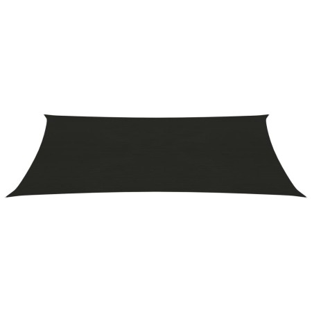 vidaXL Sonnensegel 160 g/m² Schwarz 5x8 m HDPE
