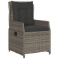 vidaXL 5-tlg. Garten-Essgruppe mit Kissen Grau Poly Rattan vidaXL 5-tlg. Garten-Essgruppe mit Kissen Grau Poly Rattan