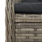 vidaXL 5-tlg. Garten-Essgruppe mit Kissen Grau Poly Rattan vidaXL 5-tlg. Garten-Essgruppe mit Kissen Grau Poly Rattan