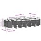vidaXL 15-tlg. Garten-Essgruppe mit Kissen Beigemischung Poly Rattan vidaXL 15-tlg. Garten-Essgruppe mit Kissen Beigemischung Poly Rattan