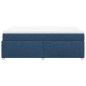 vidaXL Boxspringbett mit Matratze Blau 160x200 cm Stoff vidaXL Boxspringbett mit Matratze Blau 160x200 cm Stoff
