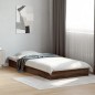 vidaXL Bettgestell ohne Matratze Braun Eiche 90x200 cm Holzwerkstoff