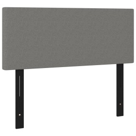 vidaXL Kopfteil Dunkelgrau 100x5x78/88 cm Stoff