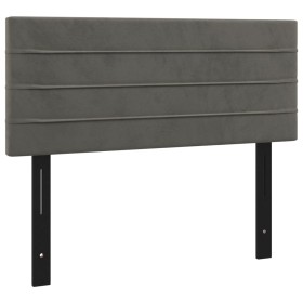 vidaXL Kopfteil Dunkelgrau 100x5x78/88 cm Samt