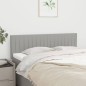 vidaXL Kopfteile 2 Stk. Hellgrau 72x5x78/88 cm Stoff vidaXL Kopfteile 2 Stk. Hellgrau 72x5x78/88 cm Stoff