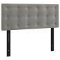 vidaXL Kopfteil Hellgrau 100x5x78/88 cm Samt vidaXL Kopfteil Hellgrau 100x5x78/88 cm Samt