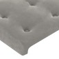 vidaXL Kopfteil Hellgrau 100x5x78/88 cm Samt vidaXL Kopfteil Hellgrau 100x5x78/88 cm Samt