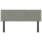 vidaXL Kopfteile 2 Stk. Hellgrau 72x5x78/88 cm Samt