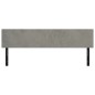 vidaXL Kopfteile 2 Stk. Hellgrau 90x5x78/88 cm Samt