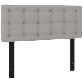 vidaXL Kopfteil Hellgrau 100x5x78/88 cm Stoff