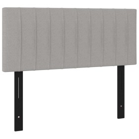 vidaXL Kopfteil Hellgrau 100x5x78/88 cm Stoff