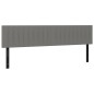 vidaXL Kopfteile 2 Stk. Dunkelgrau 100x5x78/88 cm Stoff