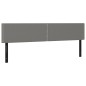 vidaXL Kopfteile 2 Stk. Dunkelgrau 100x5x78/88 cm Stoff vidaXL Kopfteile 2 Stk. Dunkelgrau 100x5x78/88 cm Stoff