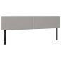 vidaXL Kopfteile 2 Stk. Hellgrau 90x5x78/88 cm Stoff vidaXL Kopfteile 2 Stk. Hellgrau 90x5x78/88 cm Stoff