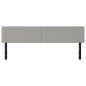 vidaXL Kopfteile 2 Stk. Hellgrau 90x5x78/88 cm Stoff vidaXL Kopfteile 2 Stk. Hellgrau 90x5x78/88 cm Stoff