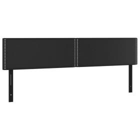 vidaXL Kopfteile 2 Stk. Schwarz 90x5x78/88 cm Kunstleder