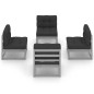 4-tlg. Garten-Lounge-Set mit Kissen Kiefer Massivholz 4-tlg. Garten-Lounge-Set mit Kissen Kiefer Massivholz